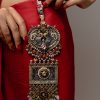 925 Singal lock antiq moti-kundan juda