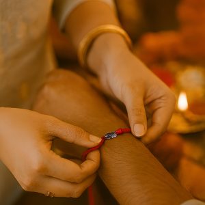 Shiva Trishul-Damru Rakhi – Sacred Power in 925 Silver Symbol